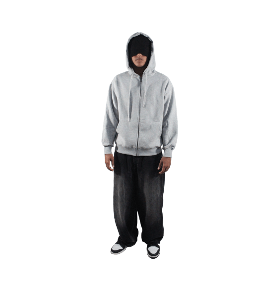 Gray Zipup