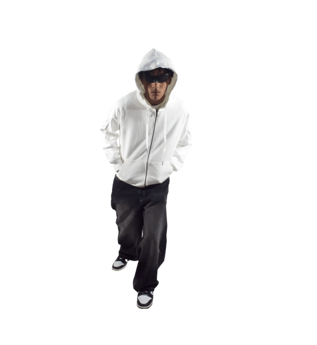 White Zipup - LTL Locker